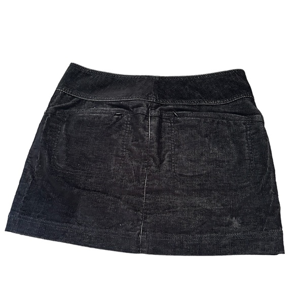 Athleta Vintage Ridge Corduroy Mini Skirt| Black| Women’s Size 8P - Picture 2 of 3